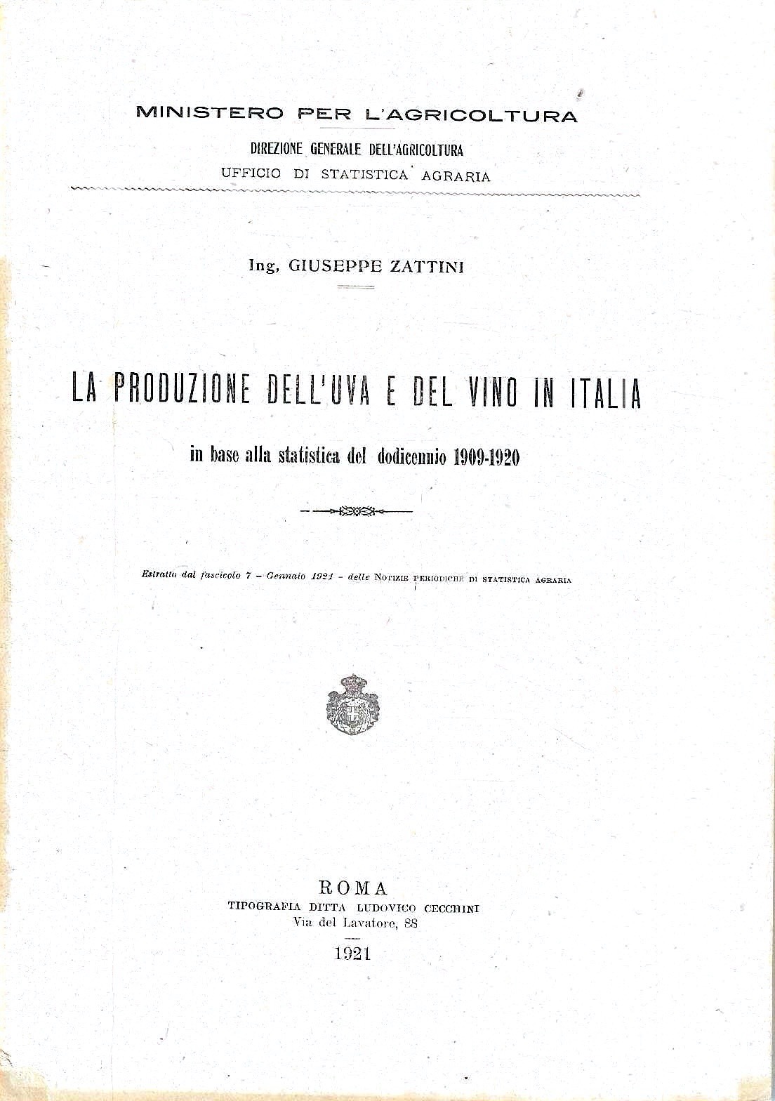 La produzione dell'uva e del vino in Italia in base …