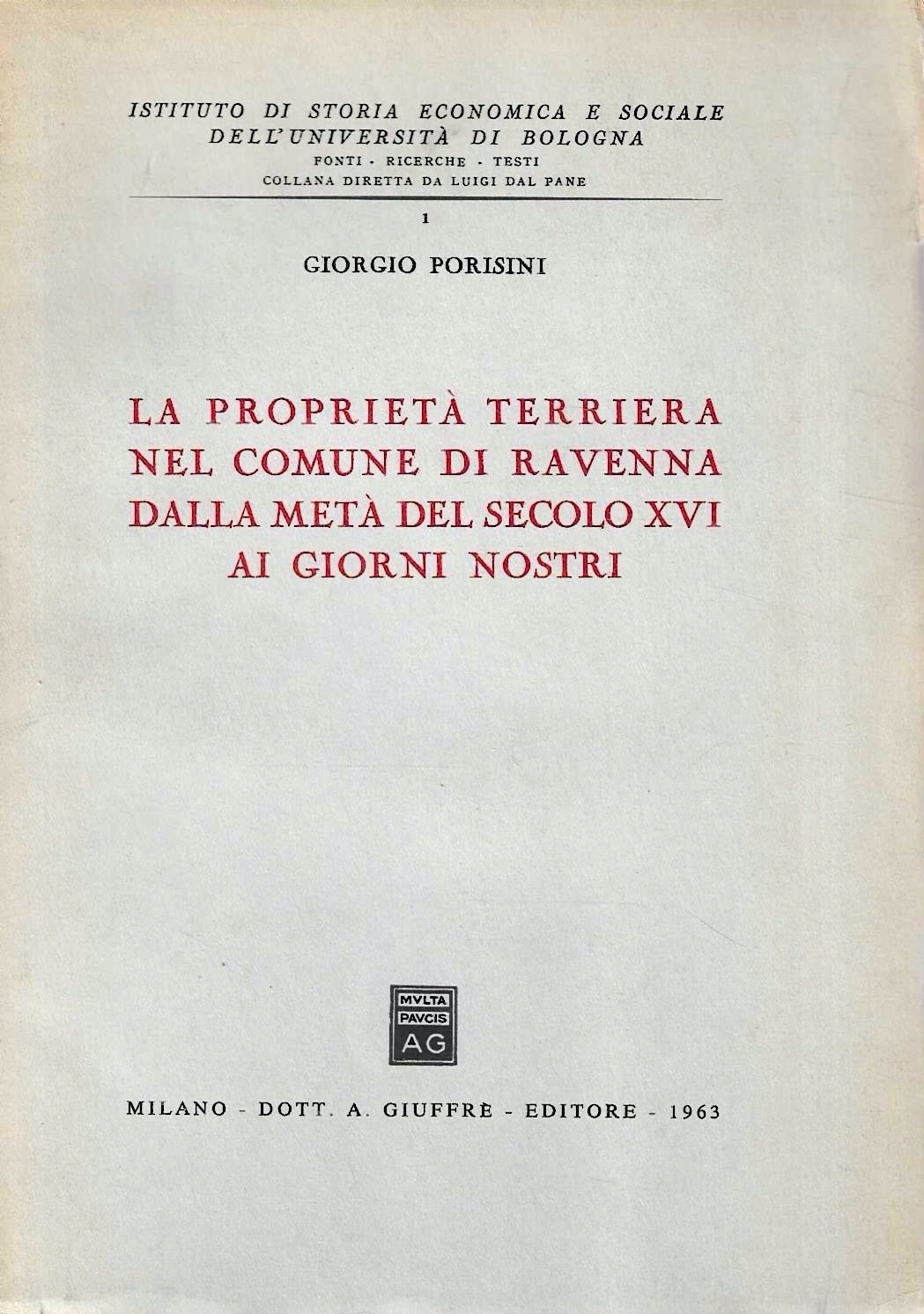 La proprietà terriera nel Comune di Ravenna dalla metà del …