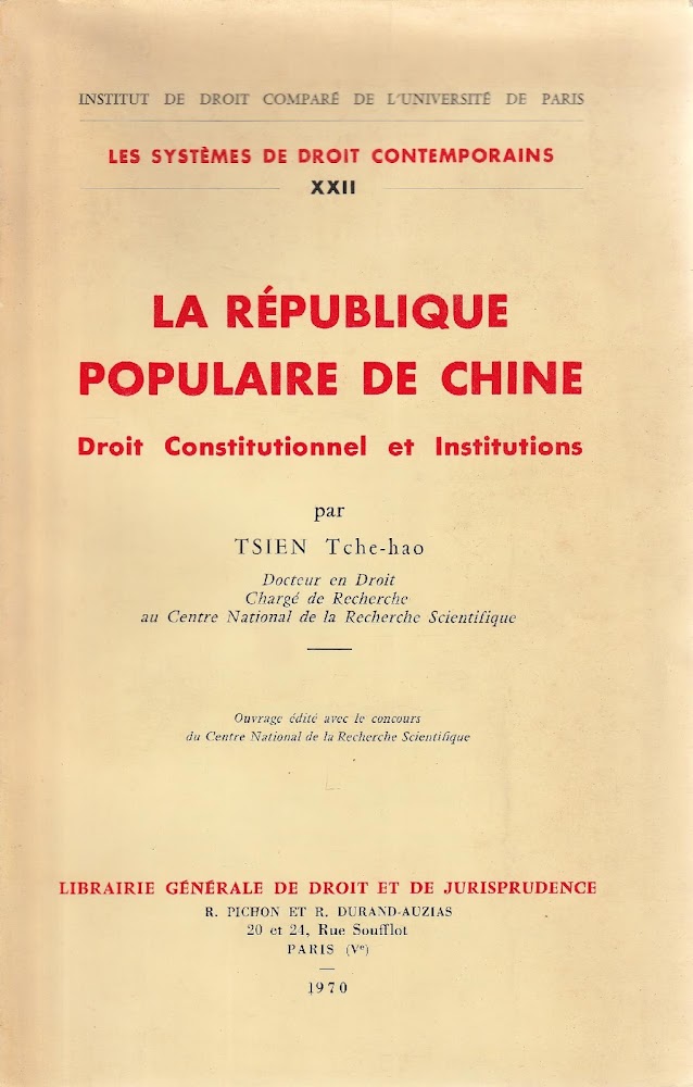 La République Populaire de Chine - Droit Constitutionnel et Institutions