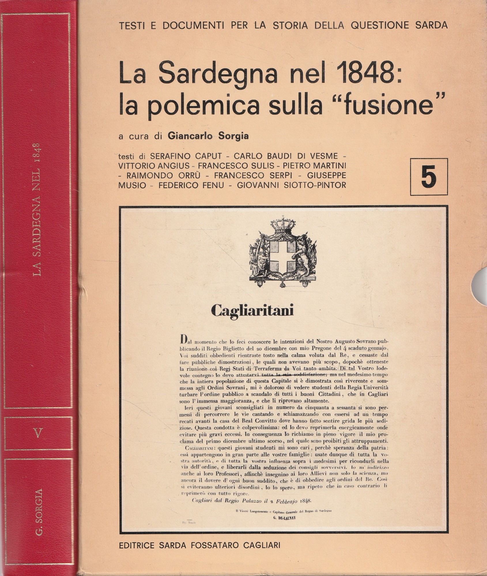 La Sardegna nel 1848: la polemica sulla "fusione"