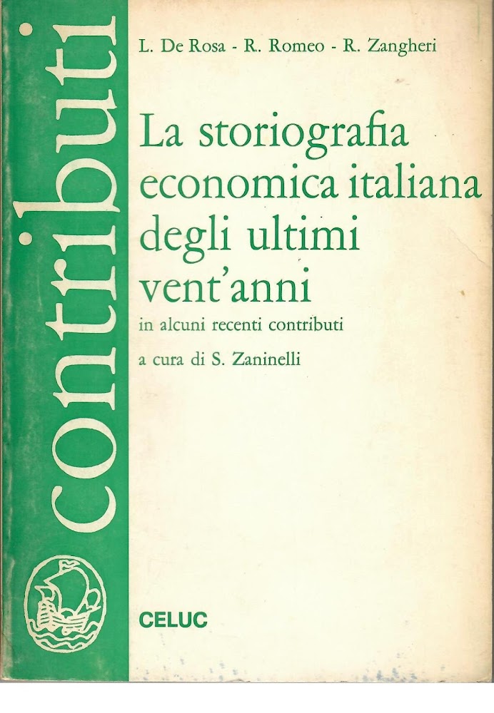 La storiografia economica italiana degli ultimi vent'anni