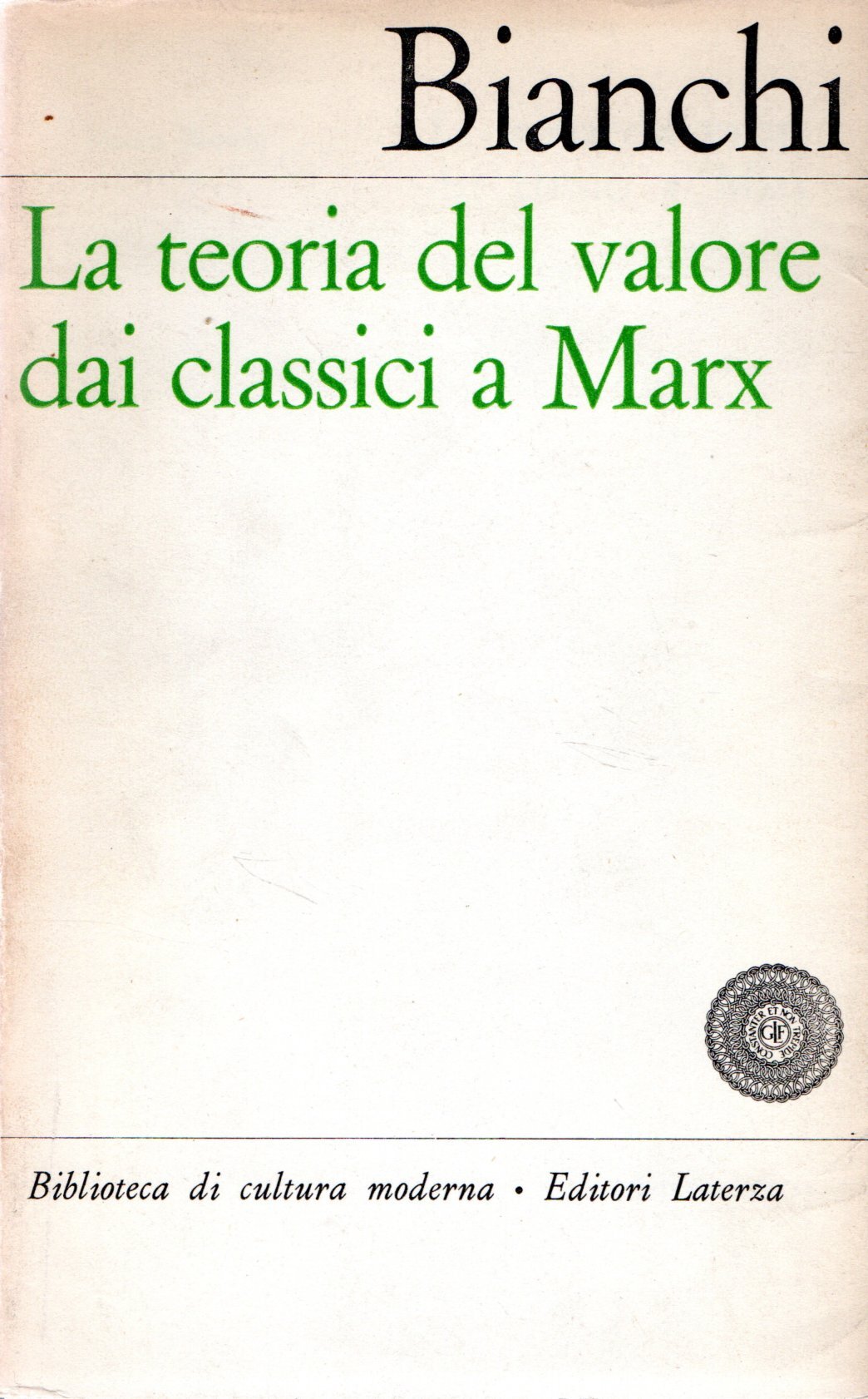 La teoria del valore dai classici a Marx