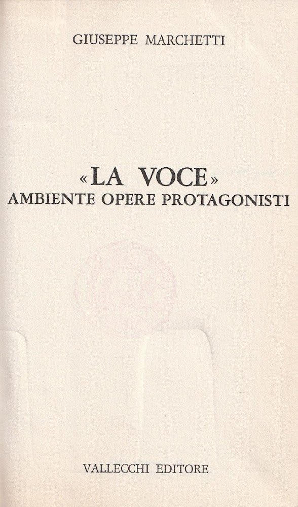 "La voce" ambiente opere protagonisti
