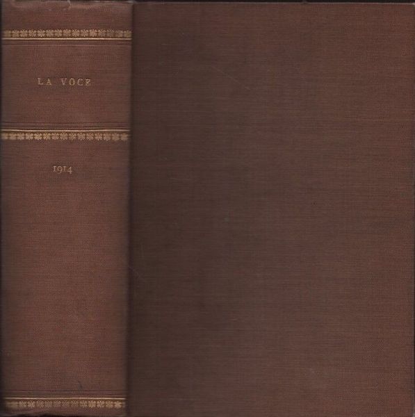 La Voce. Anno VI, num. 1. 12 gennaio 1914.