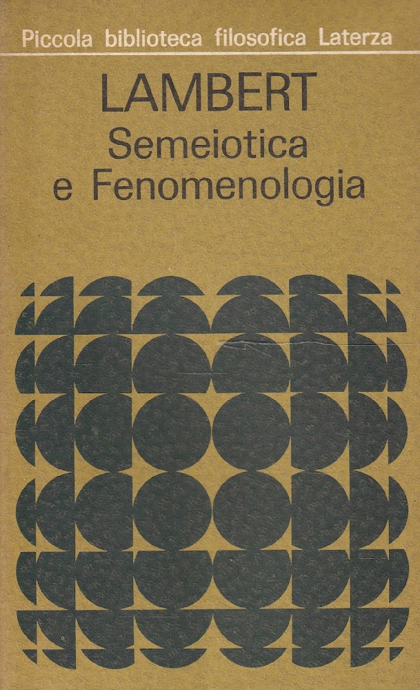 Lambert. Semeiotica e Fenomenologia