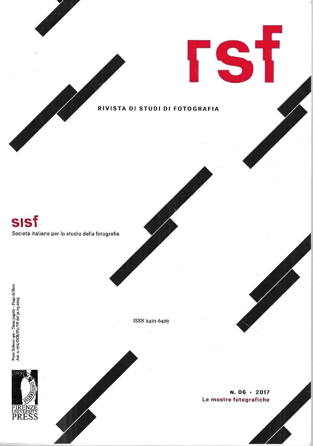 Le mostre fotografiche. RSF Rivista di Studi di Fotografia, n.06/2017