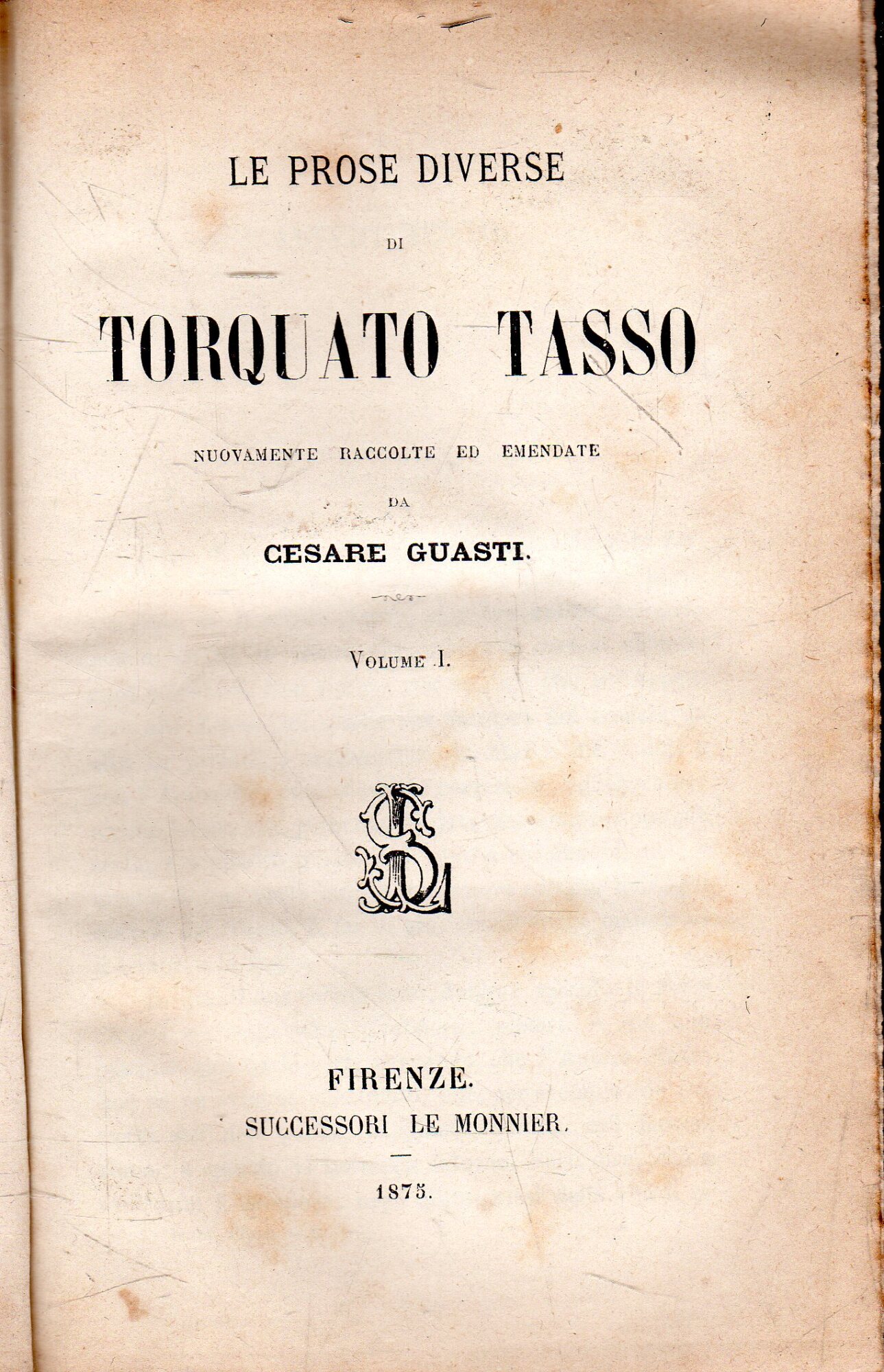 Le prose diverse (2 volumi) (PRIMA EDIZIONE!)
