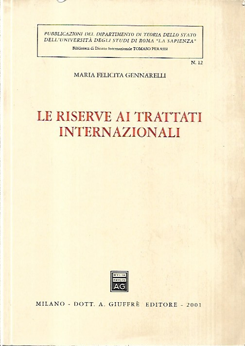 Le riserve ai trattati internazionali