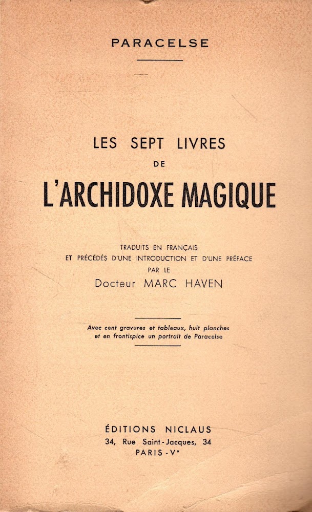 Le sept libres de l'archidoxe magique