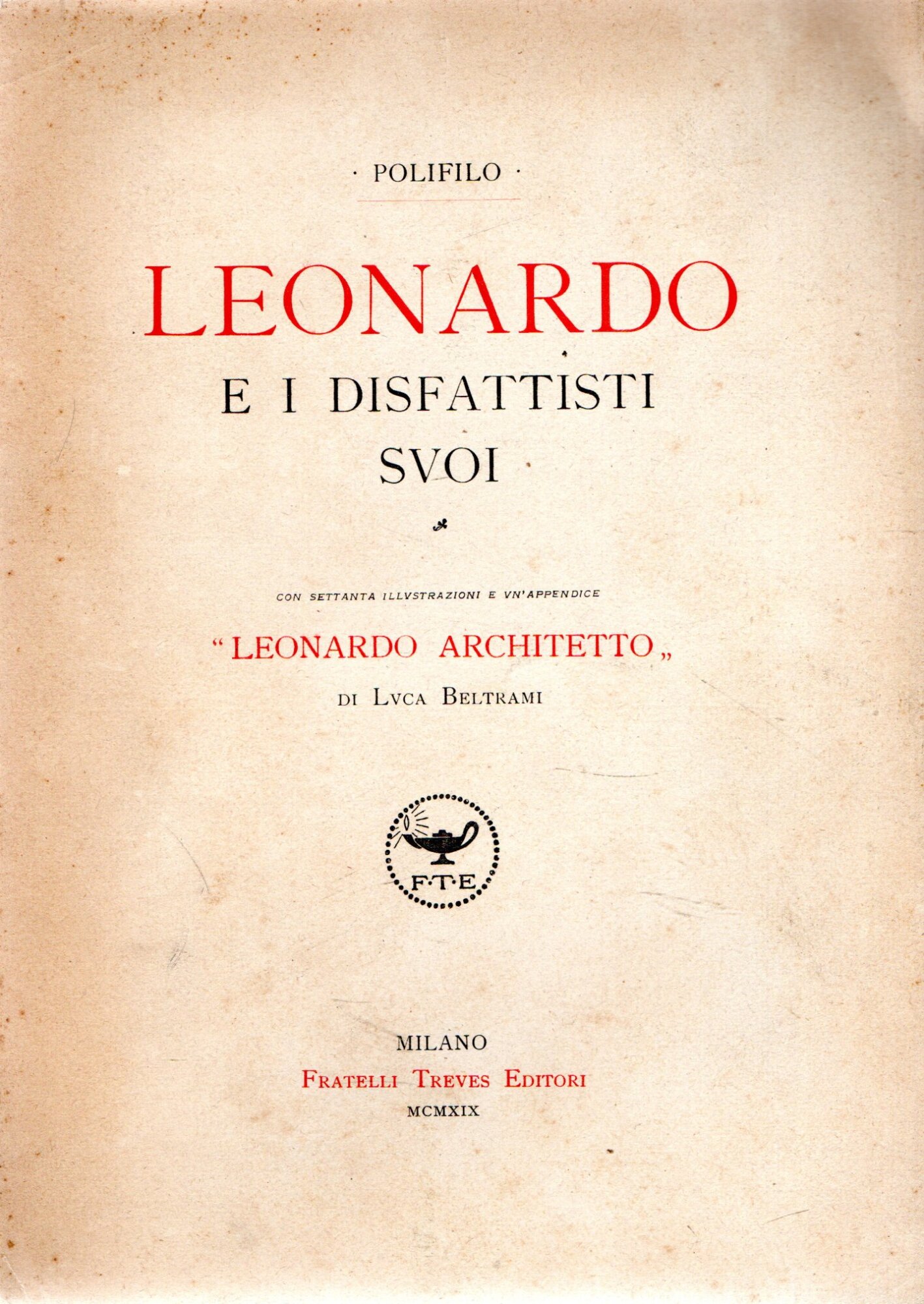 Leonardo e i disfattisti suoi