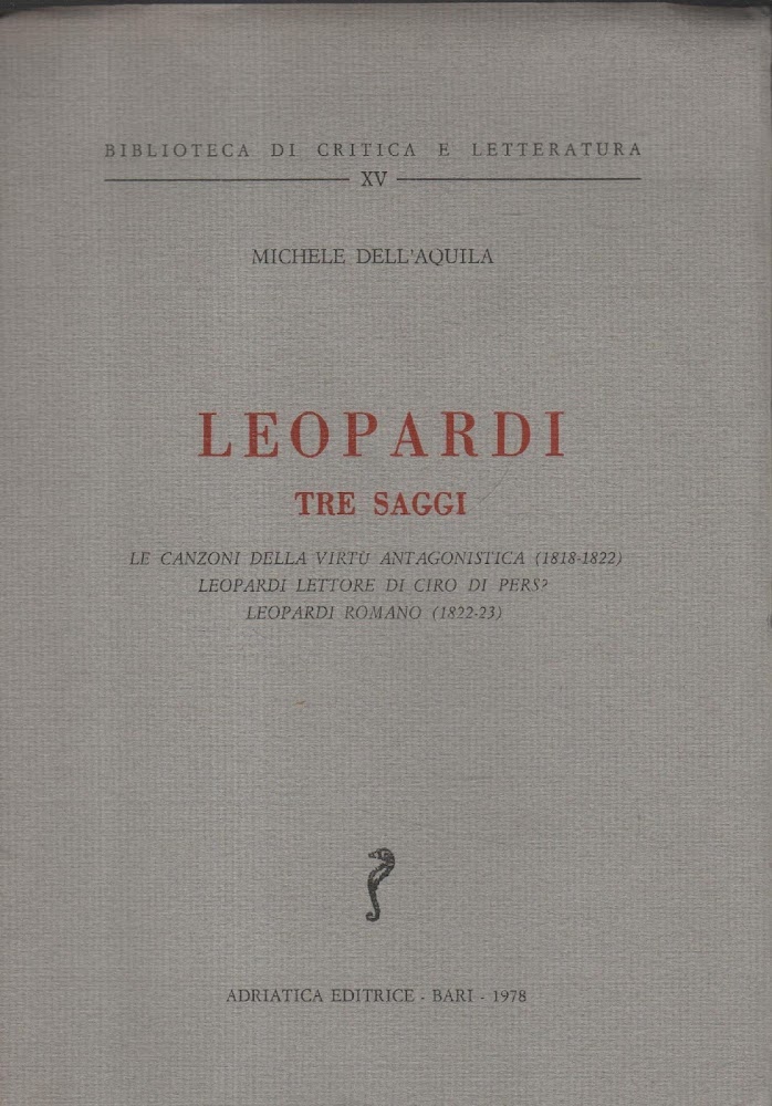 Leopardi. Tre saggi