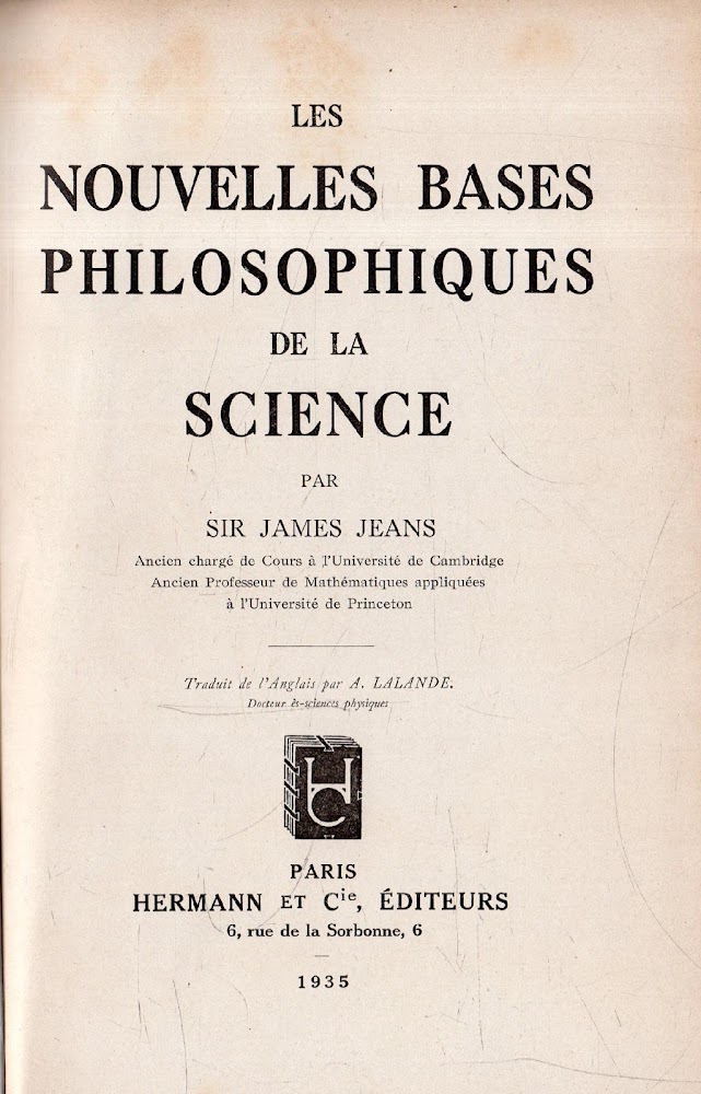 Les Nouvelles Bases Philosophiques de la Science