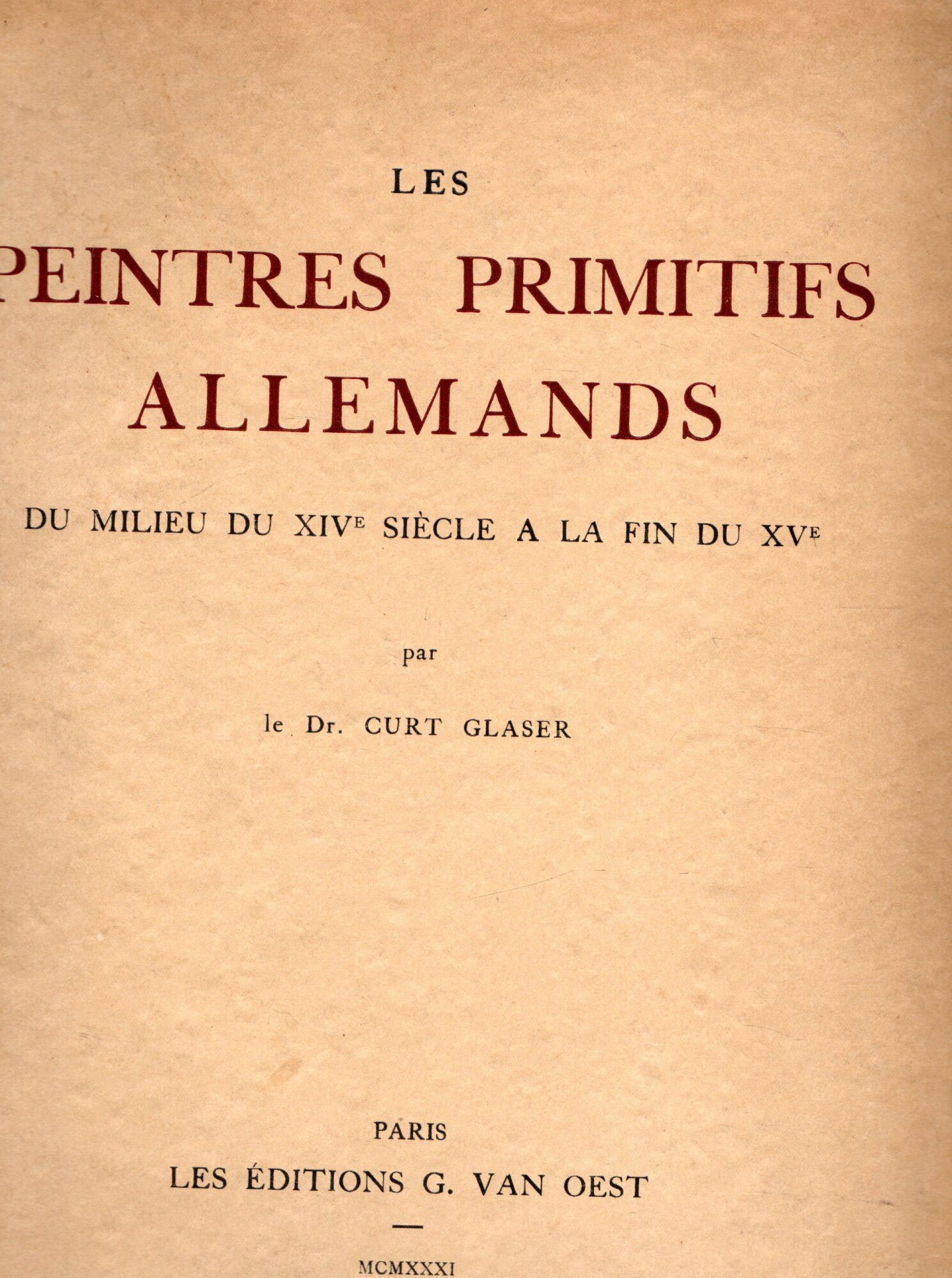 Les Peintres Primitifs Allemands Du Milieu Du Xive Siecle a …