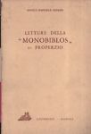 Letture della "Monobiblos" di Properzio.