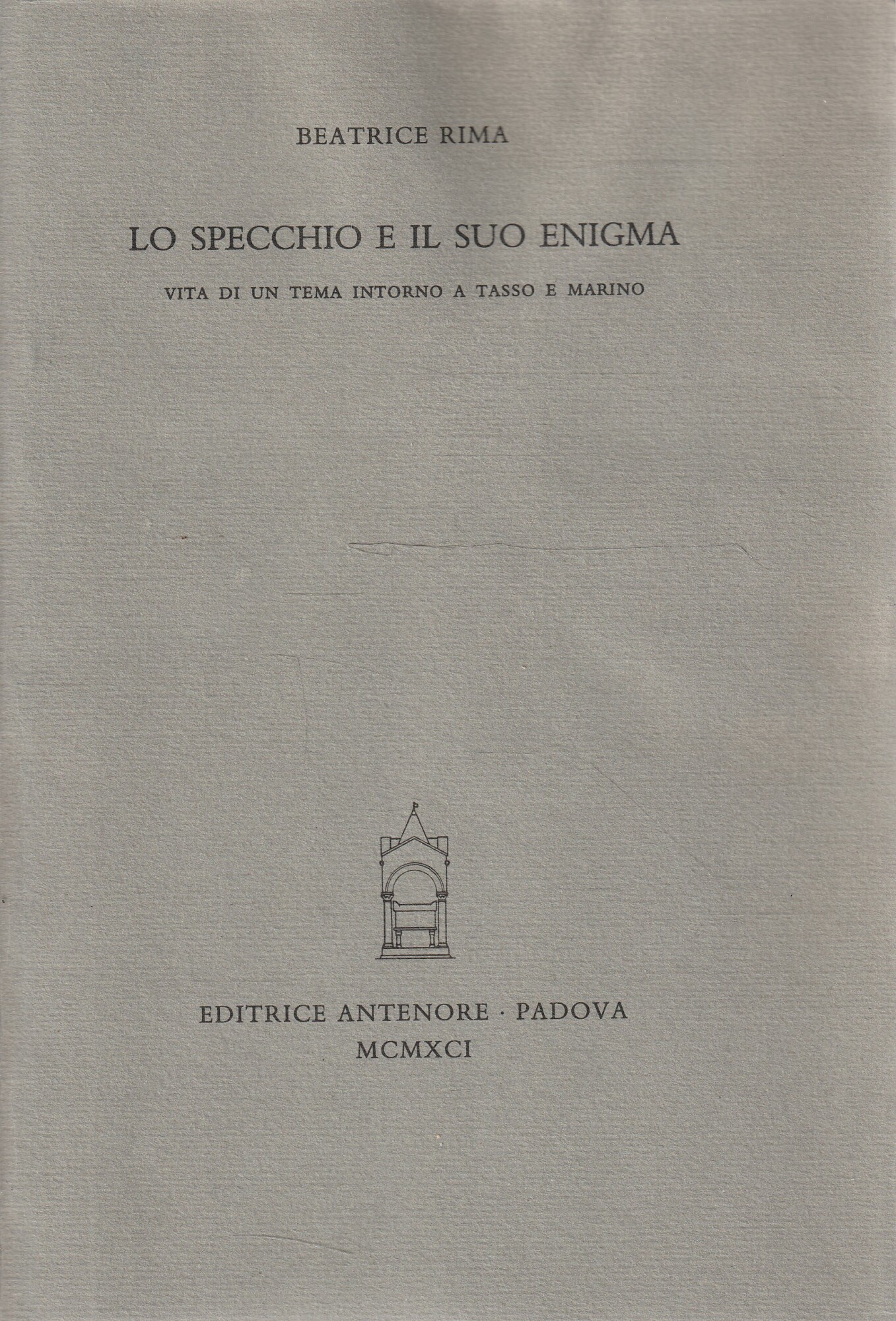 Lo specchio e il suo enigma. Vita di un tema …