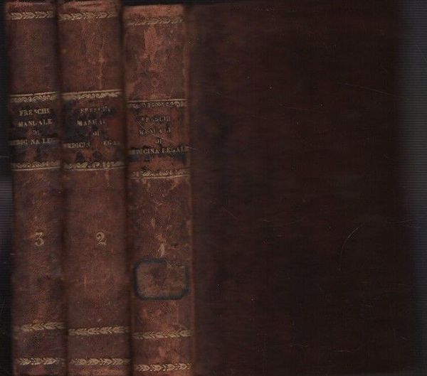 Manuale teorico-pratico di medicina legale. 3 voll.