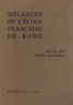 Mélanges de l'école francaise de Rome. Moyen age - temps …