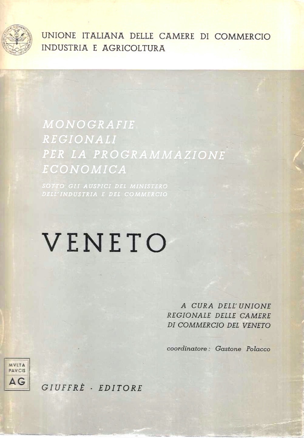 Monografie regionali per la programmazione economica: Veneto
