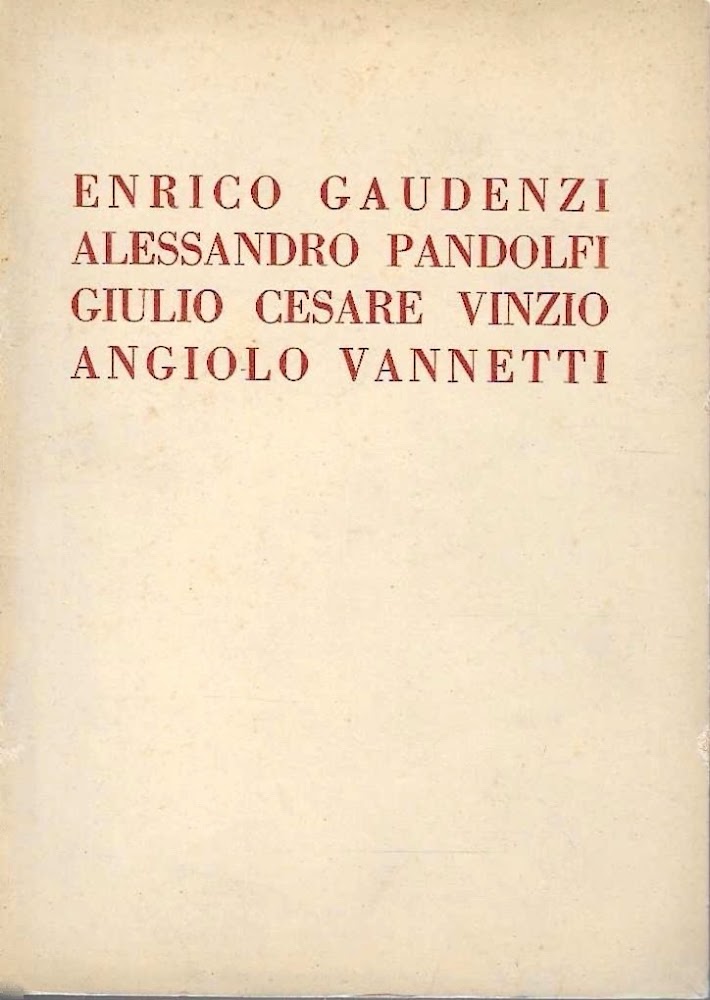 Mostra dei pittori Enrico Gaudenzi, Alessandro Pandolfi, Giulio Cesare Vinzio …