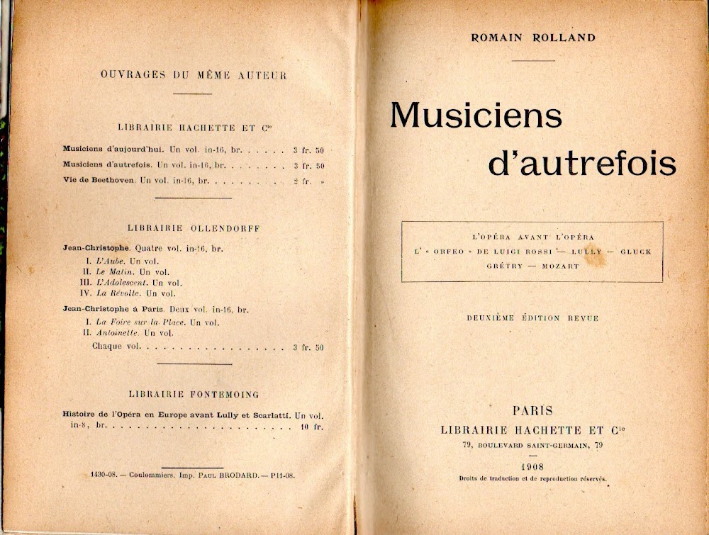 Musiciens d'autrefois: .: .