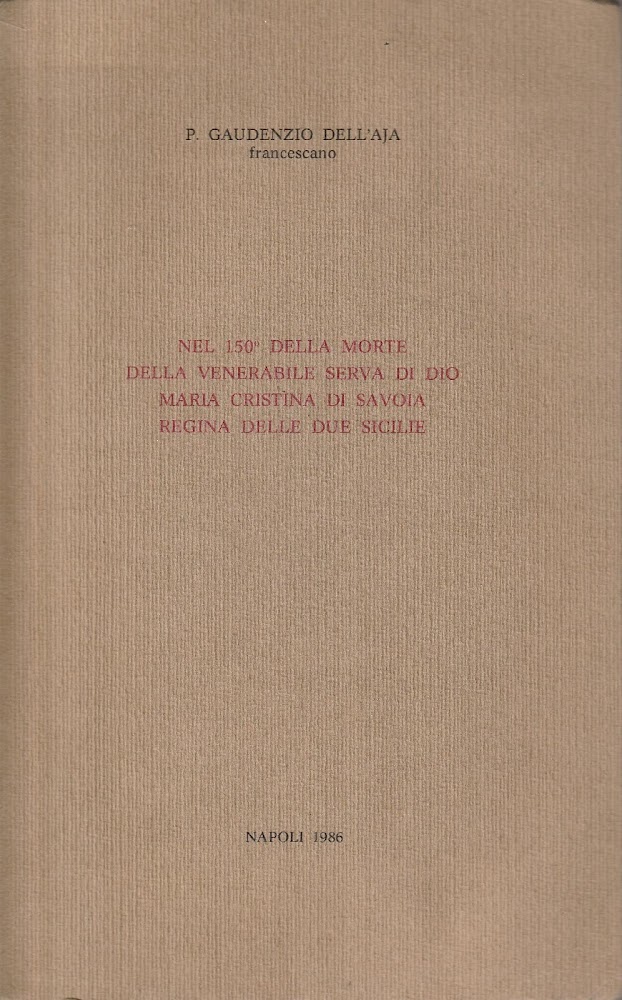 Nel 150^ della morte della venerabile serva di Dio Maria …