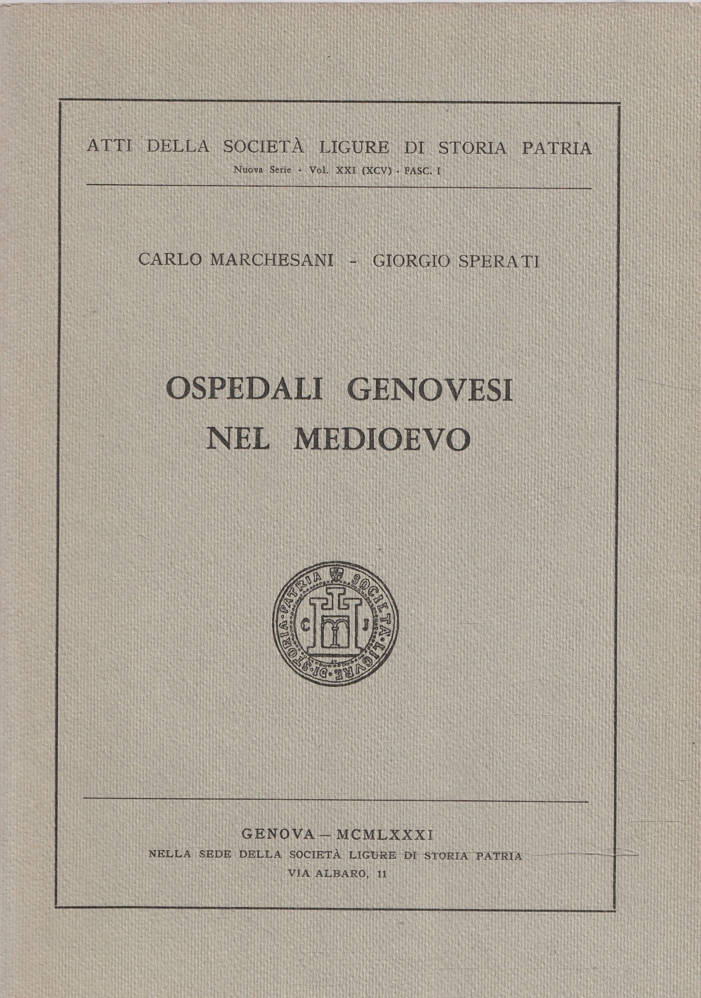 Ospedali genovesi nel Medioevo