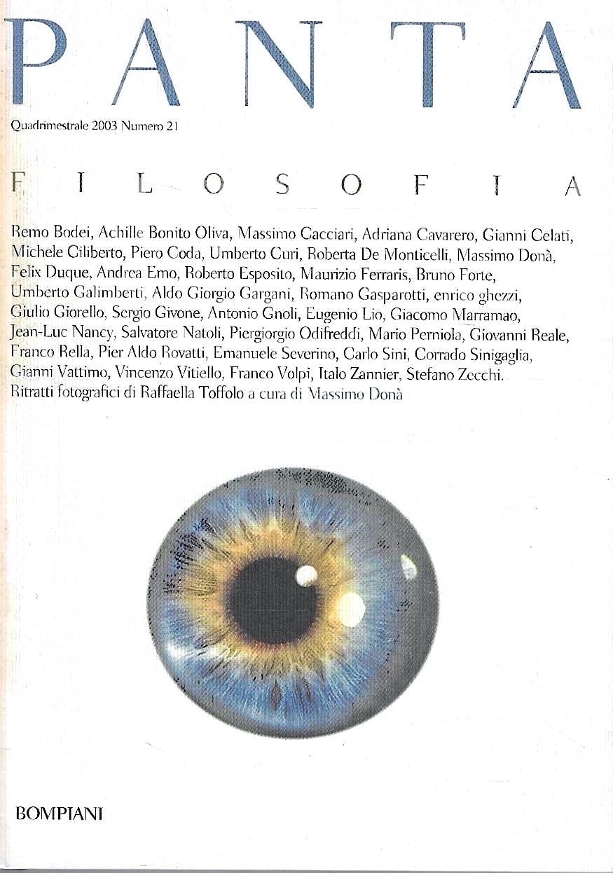Panta. Filosofia (Quadrimestrale - 2003, Numero 21)