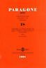 PARAGONE - Rivista di arte. n^18,Marzo 1998