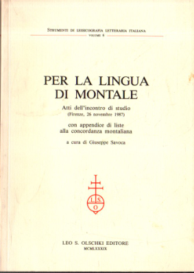 Per la lingua di Montale