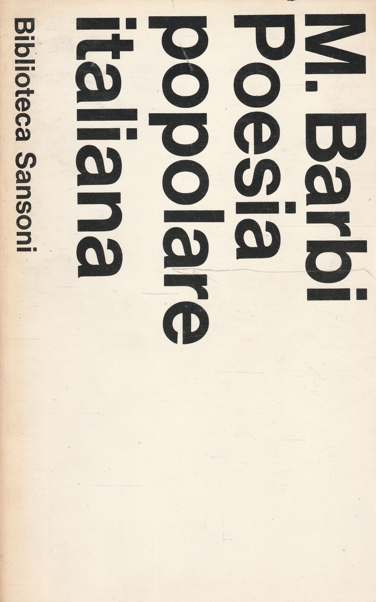 Poesia popolare italiana