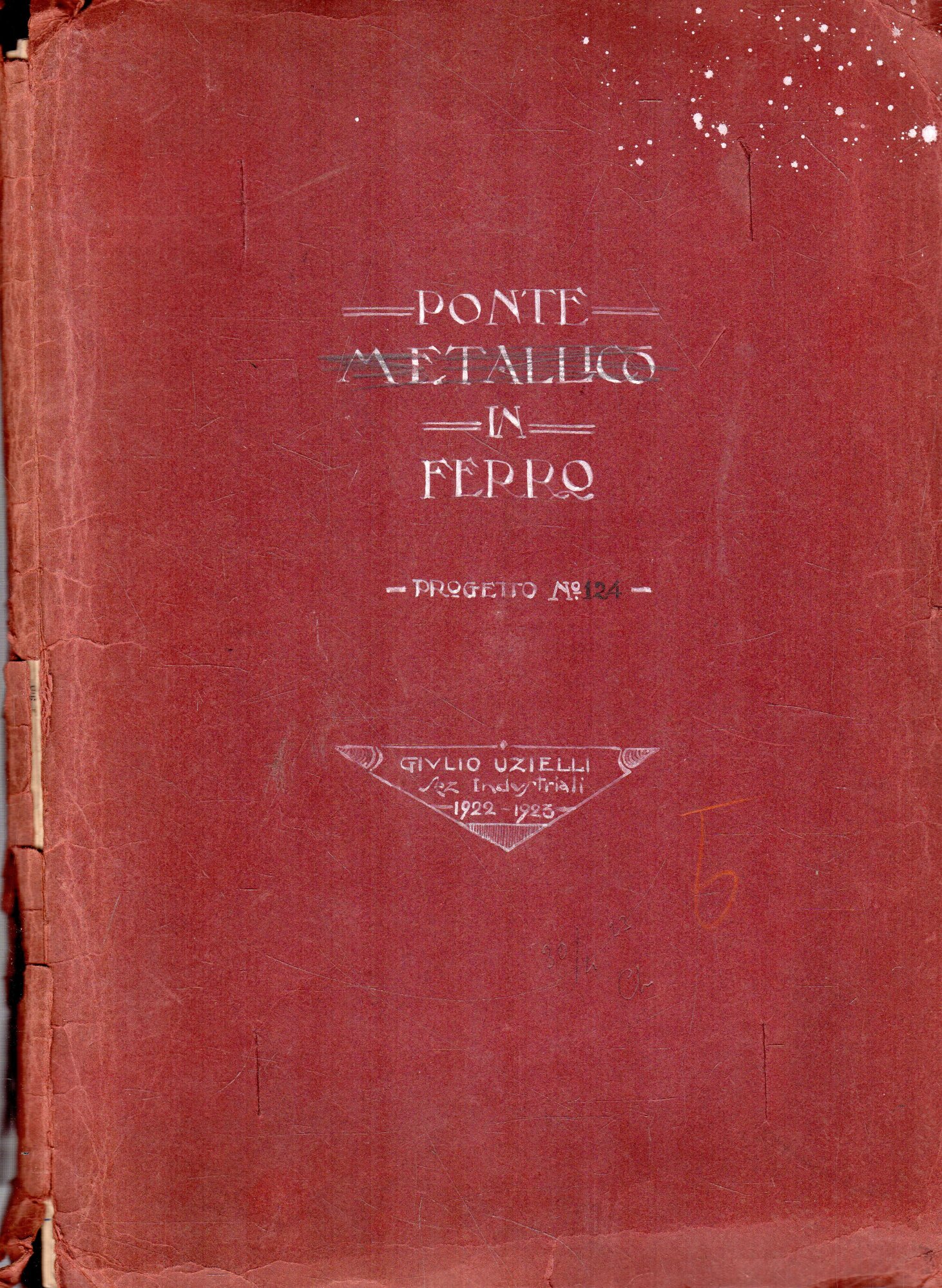 Ponte metallico in ferro. Progetto N.124