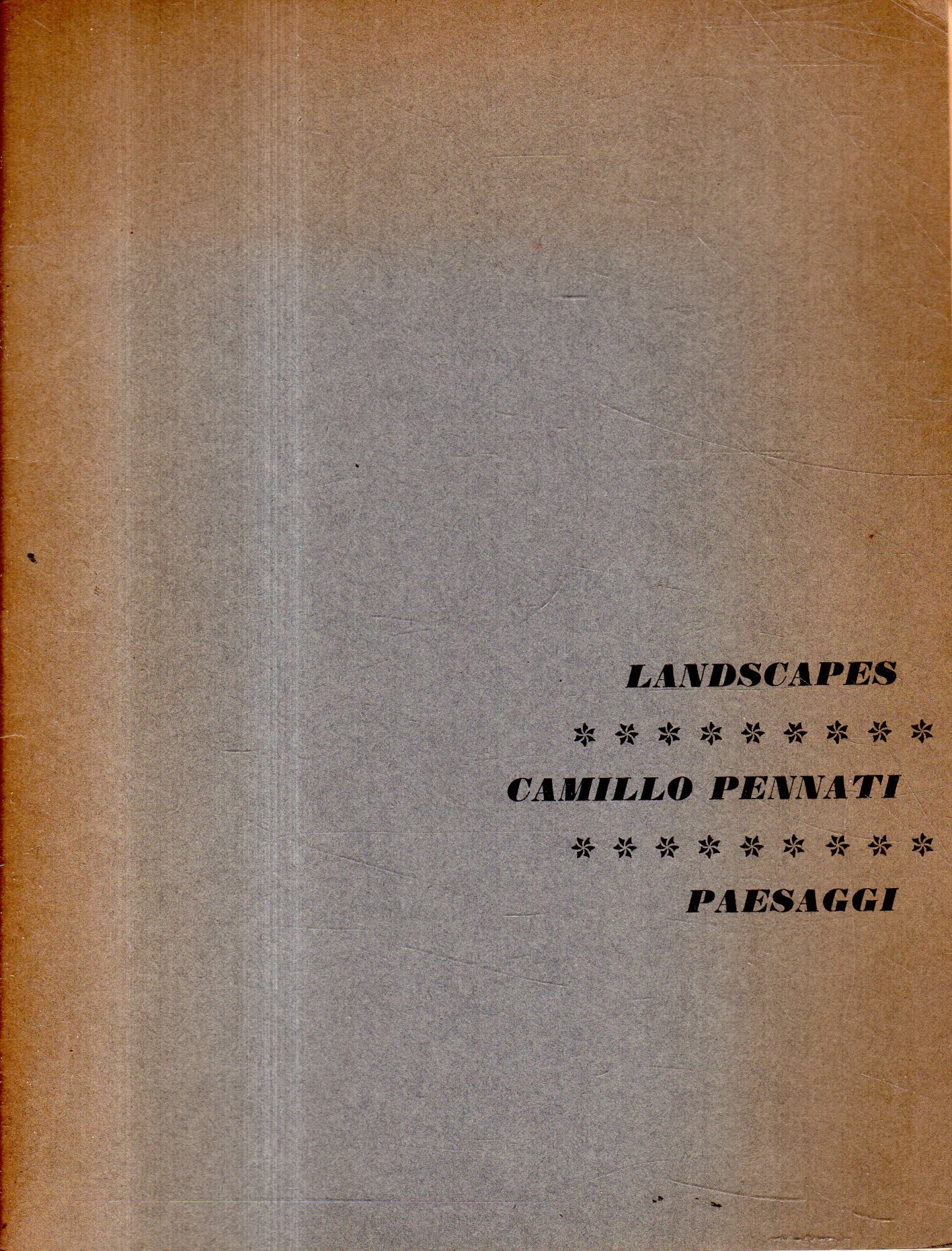 Prima edizione autografata! Landscape - Paesaggi