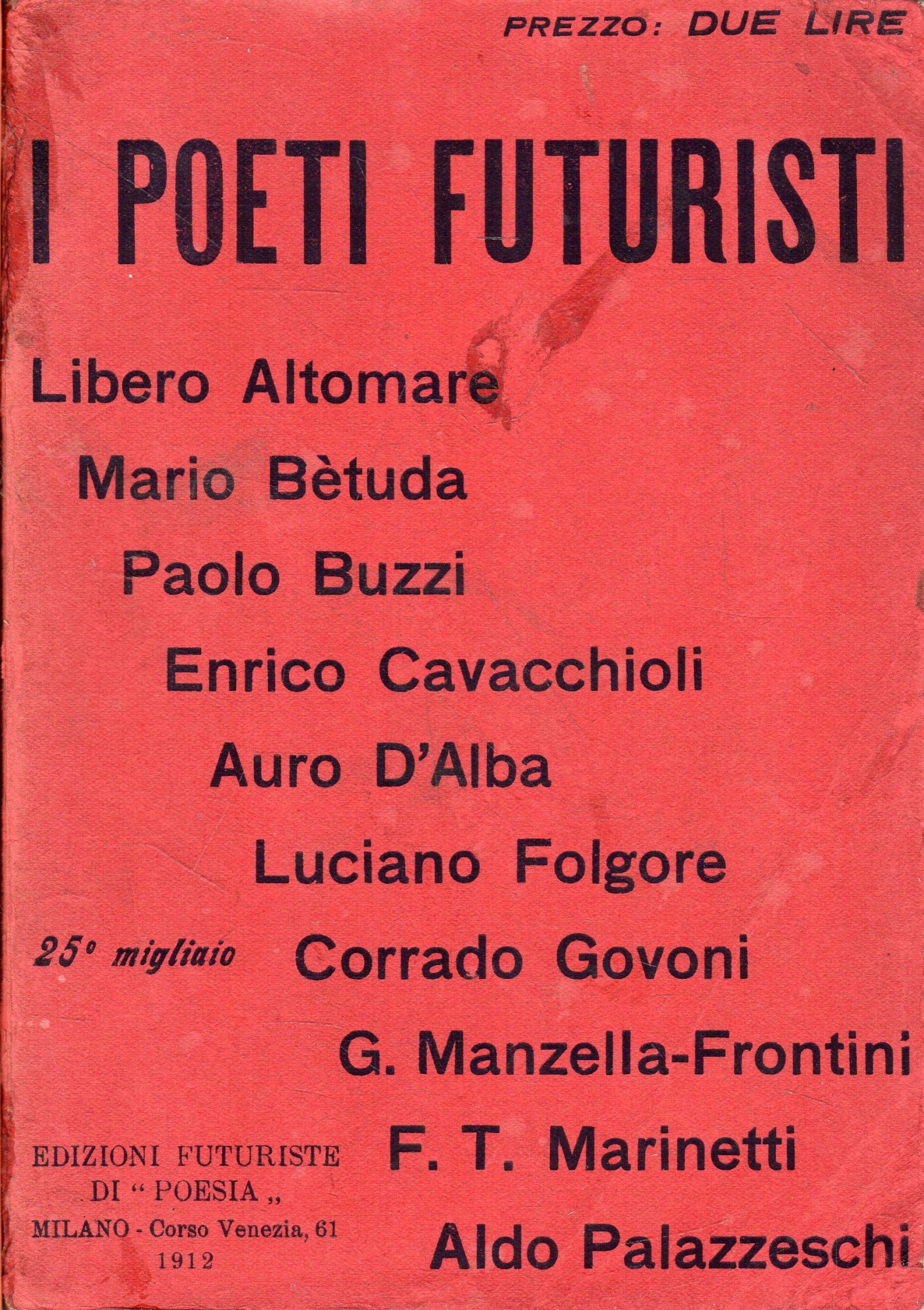 Prima Edizione! I Poeti Futuristi