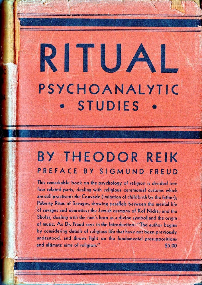 Prima edizione ! Ritual Psychoanalytic studies. Preface by S. Freud