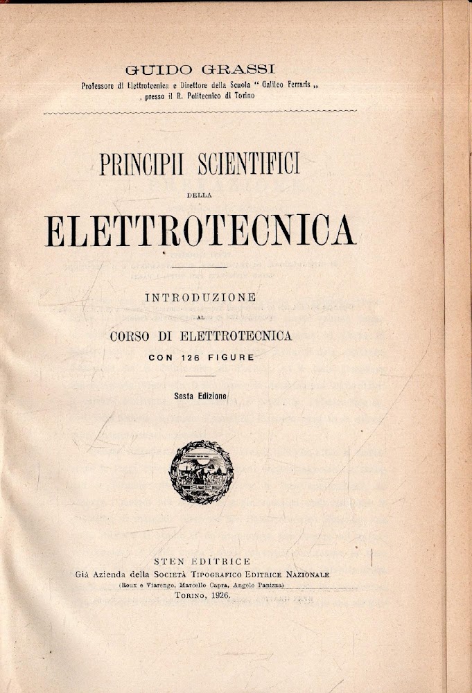Principii Scientifici della Elettrotecnica