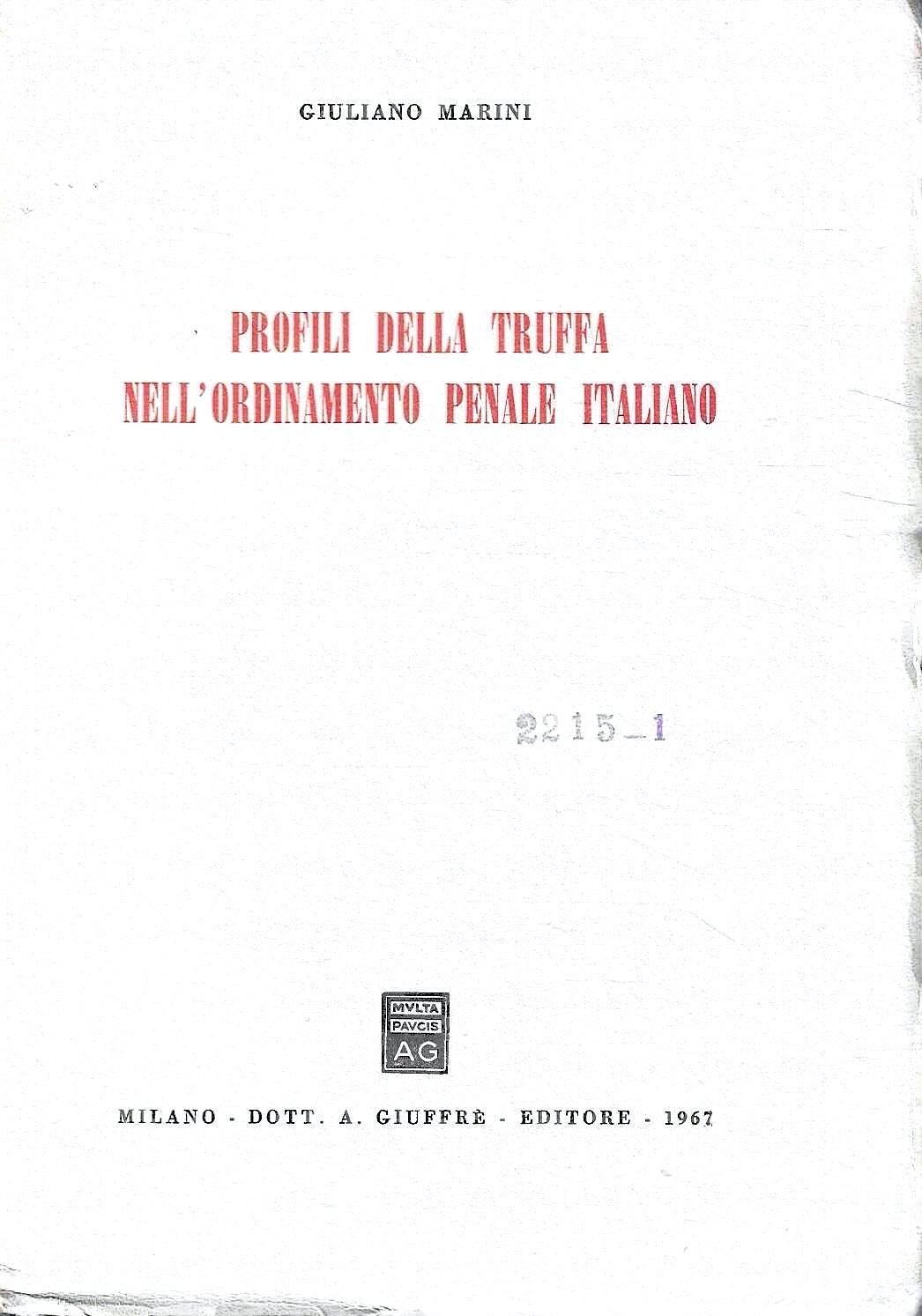 Profili della truffa nell'ordinamento penale italiano