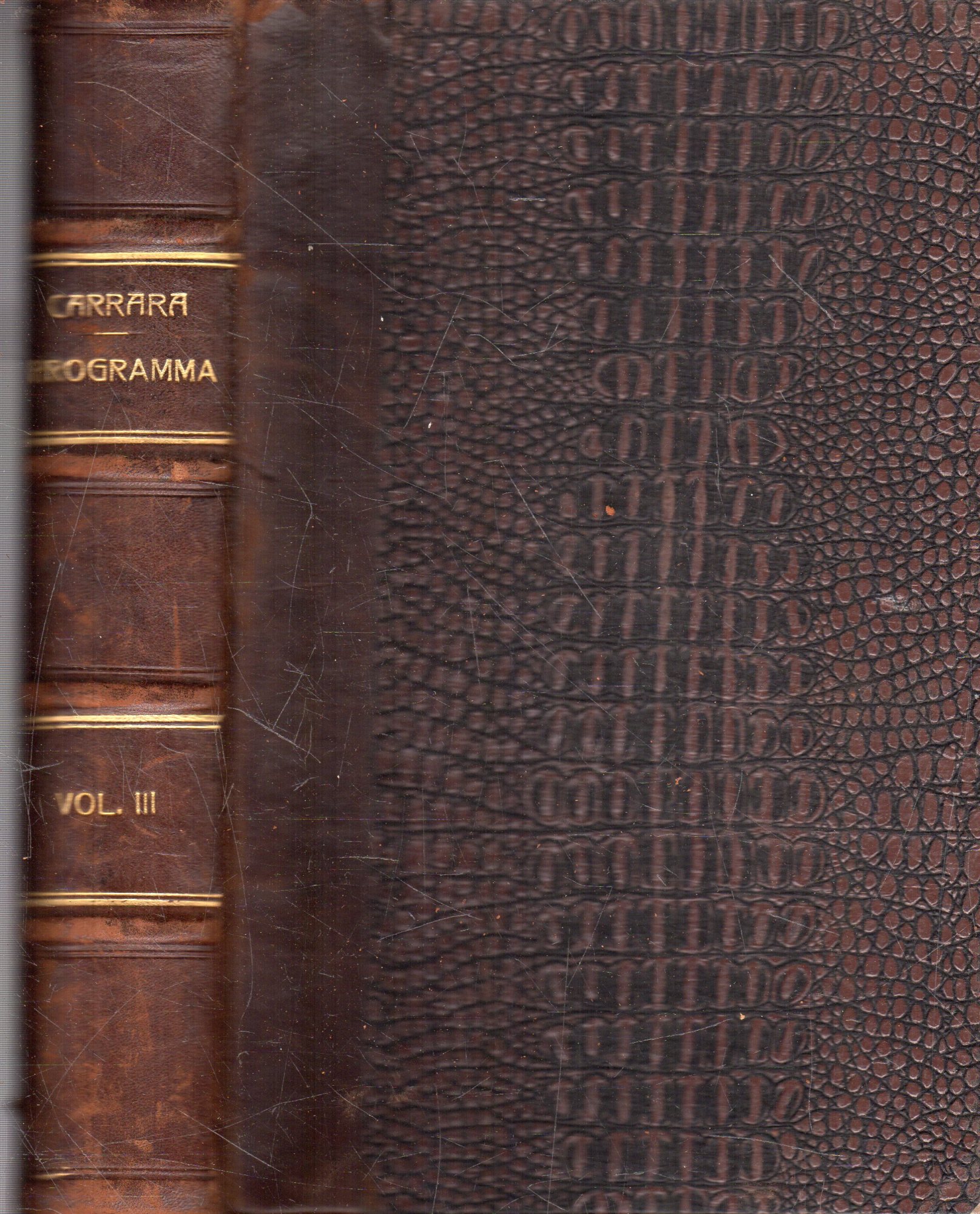 Programma del Corso di diritto Criminale dettato nella R. Università …