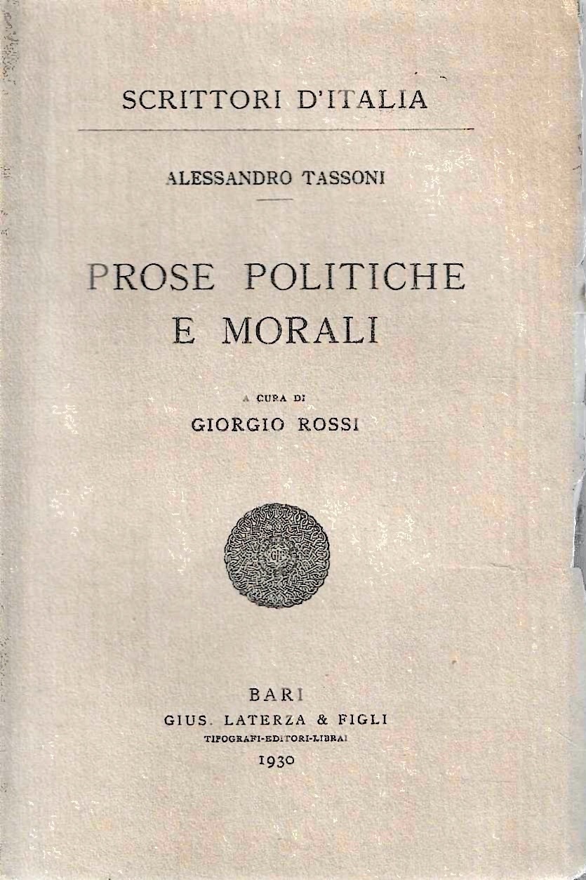Prose politiche e morali