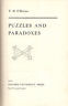 Puzzles and paradoxes