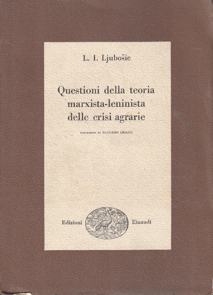 Questioni della teoria marxista-leninista delle crisi agrarie