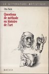 Questions de méthode en histoire de l'art.