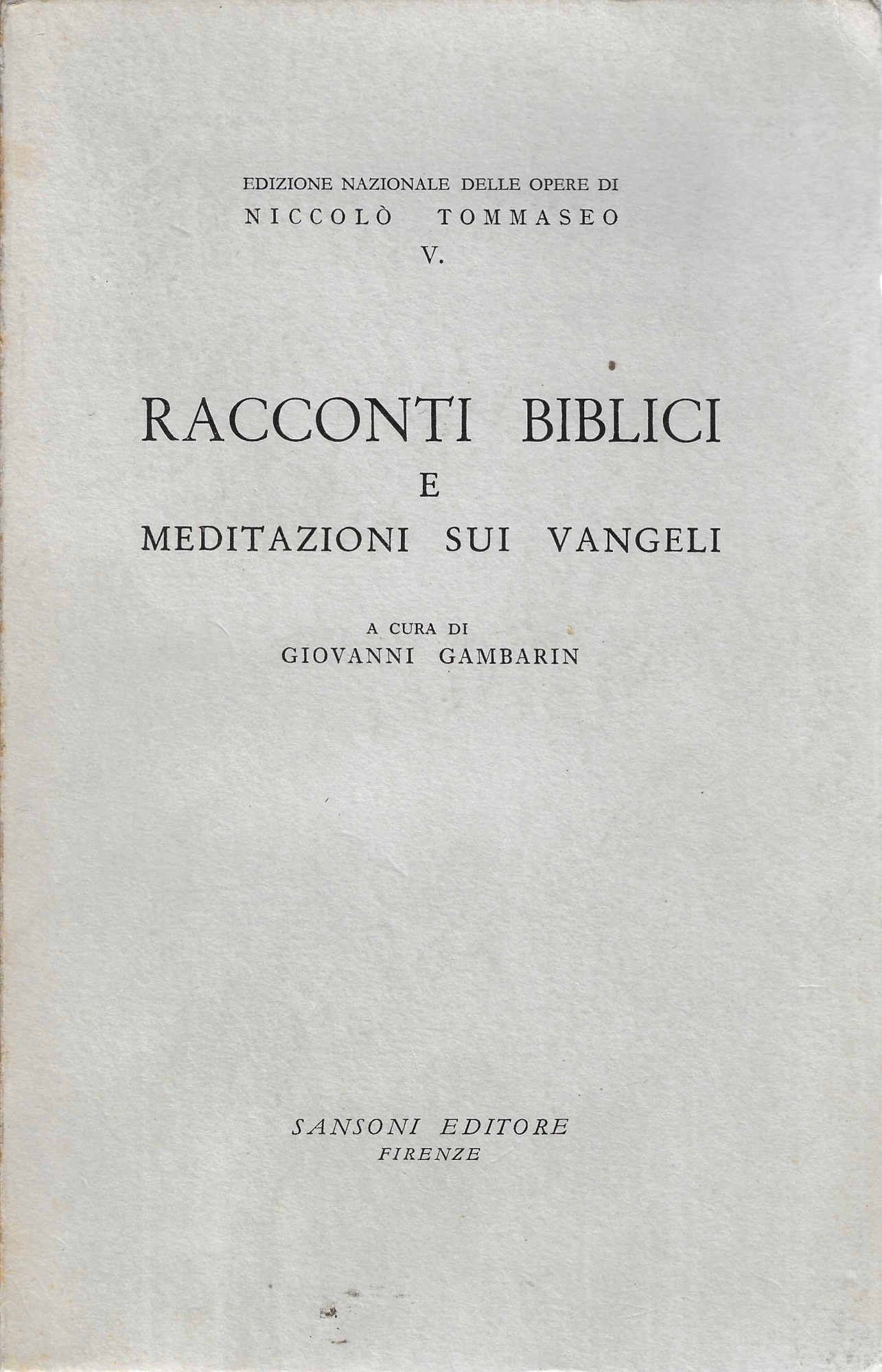 Racconti biblici e meditazioni sul Vangelo