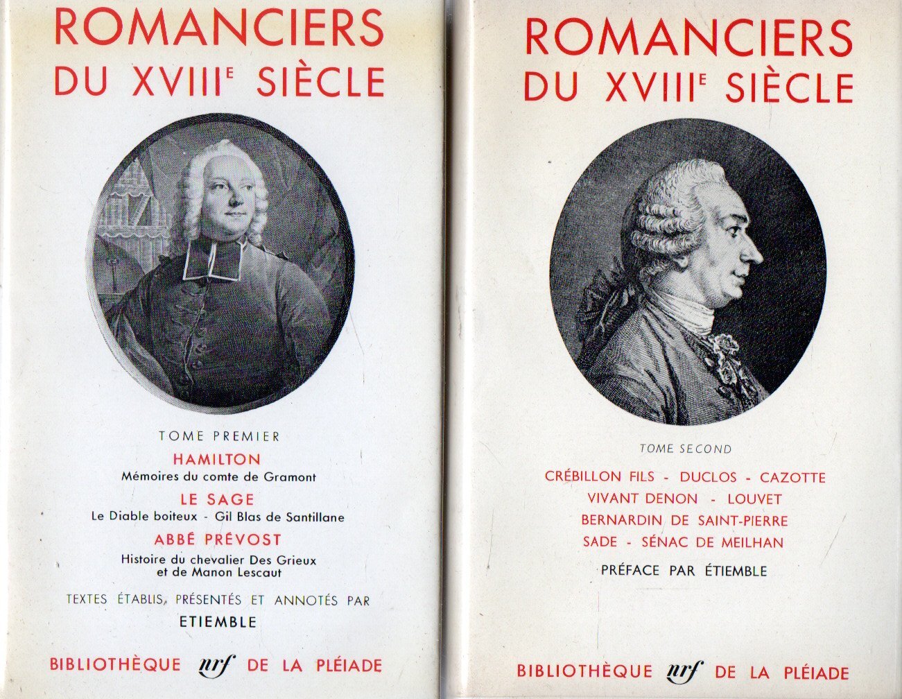 Romanciers du XVIII siècle