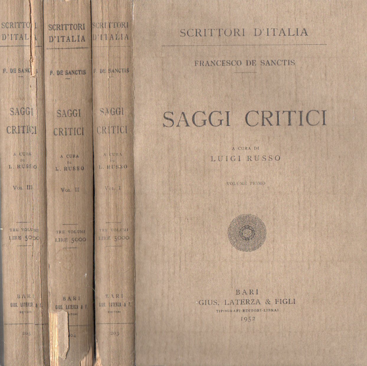 Saggi critici (3 vol.)