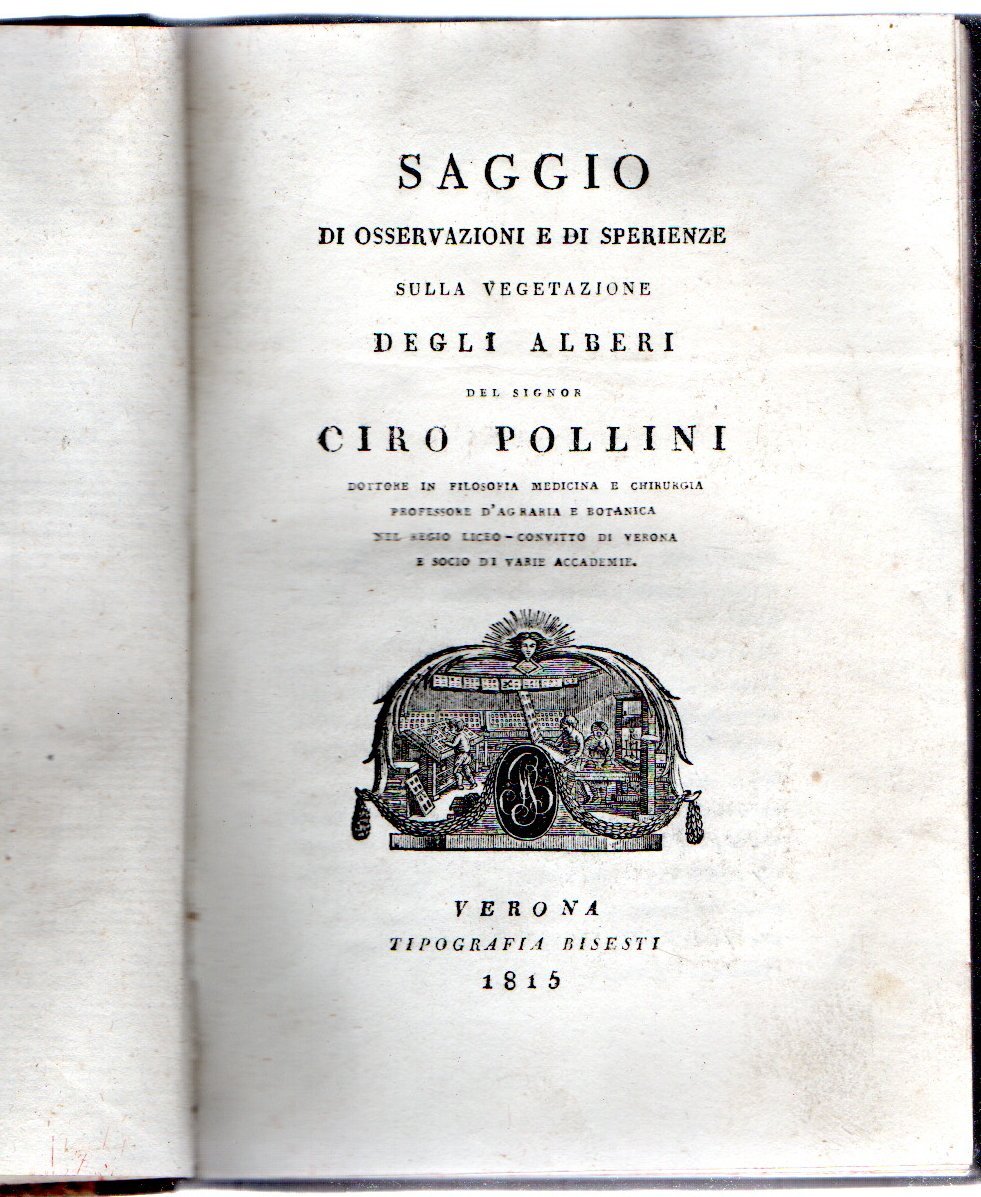 Saggio di osservazioni e di speranze sulla vegetazione degli alberi
