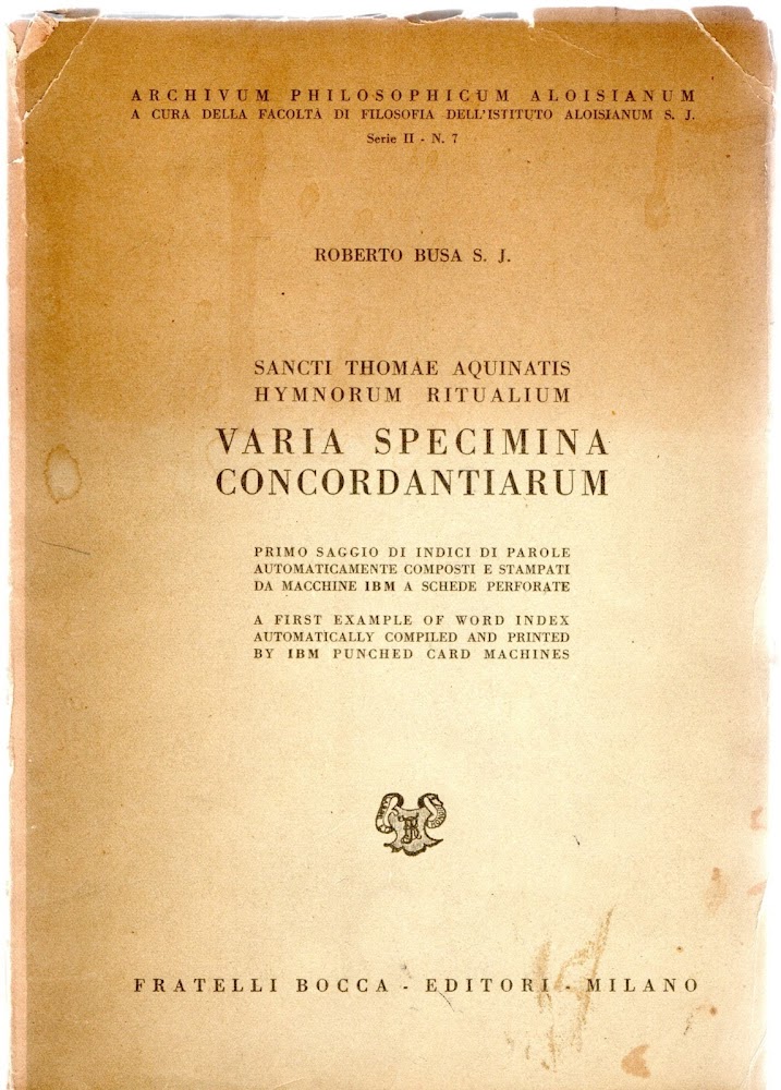 Sancti Thomae Aquinatis. Varia specimina concordantiarum