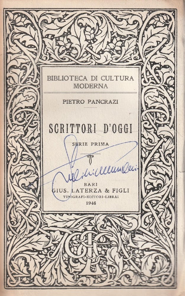 Scrittori d'oggi - Serie prima