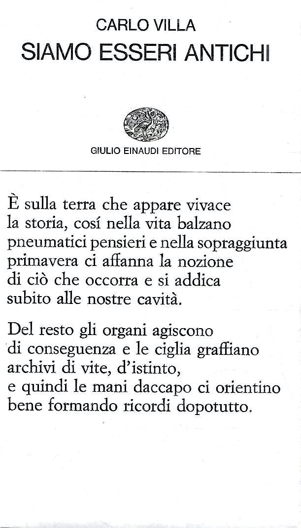 Siamo esseri antichi