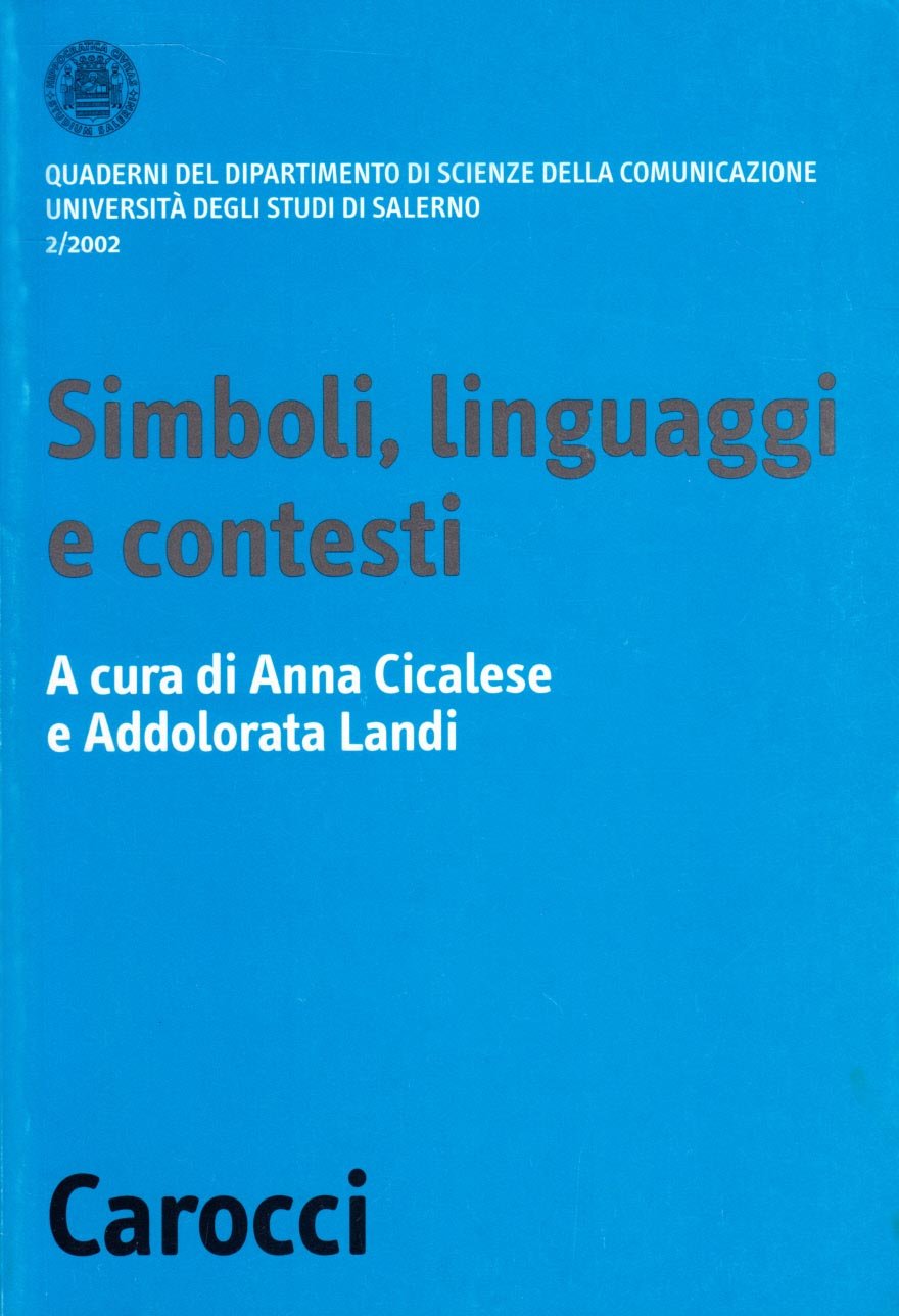 Simboli, linguaggi e contesti