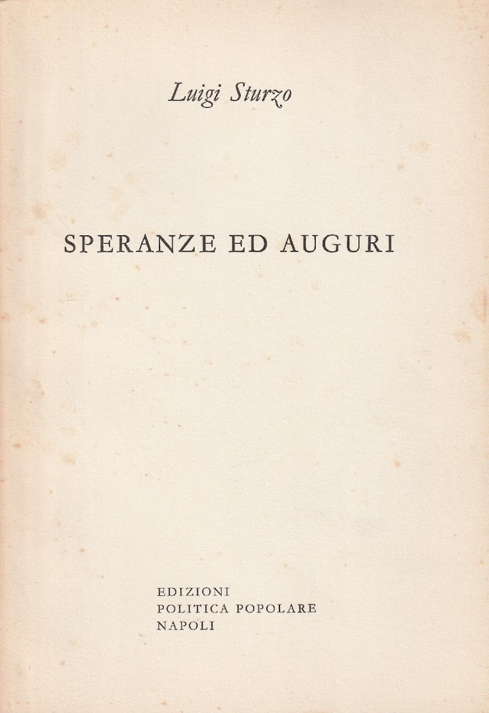 Speranze ed auguri